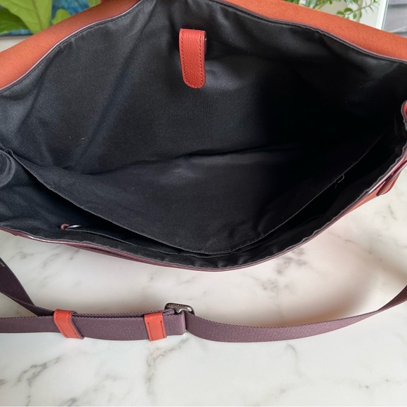 Coach Hudson Messenger Crossbody Laptop Bag Terracotta Leather - Picture 16 of 16